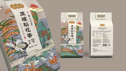 泰正宗五常有機(jī)大米包裝設(shè)計(jì) 簡約自然與品牌傳承的完美融合
